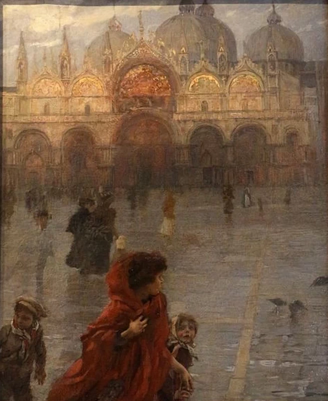  173-Ettore Tito-Piazza San Marco-1905 